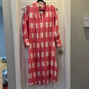 EUC MILLE Plaid Print Midi Length Dress Sz XS